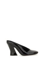 Black Leather Sculpted Pumps 1