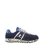 Kids Blue Logo Lace-up Sneakers 1