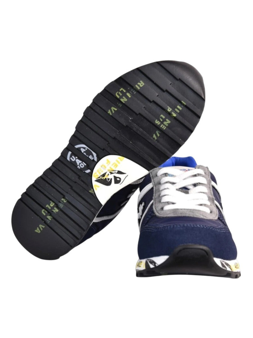 Kids Blue Logo Lace-up Sneakers 4