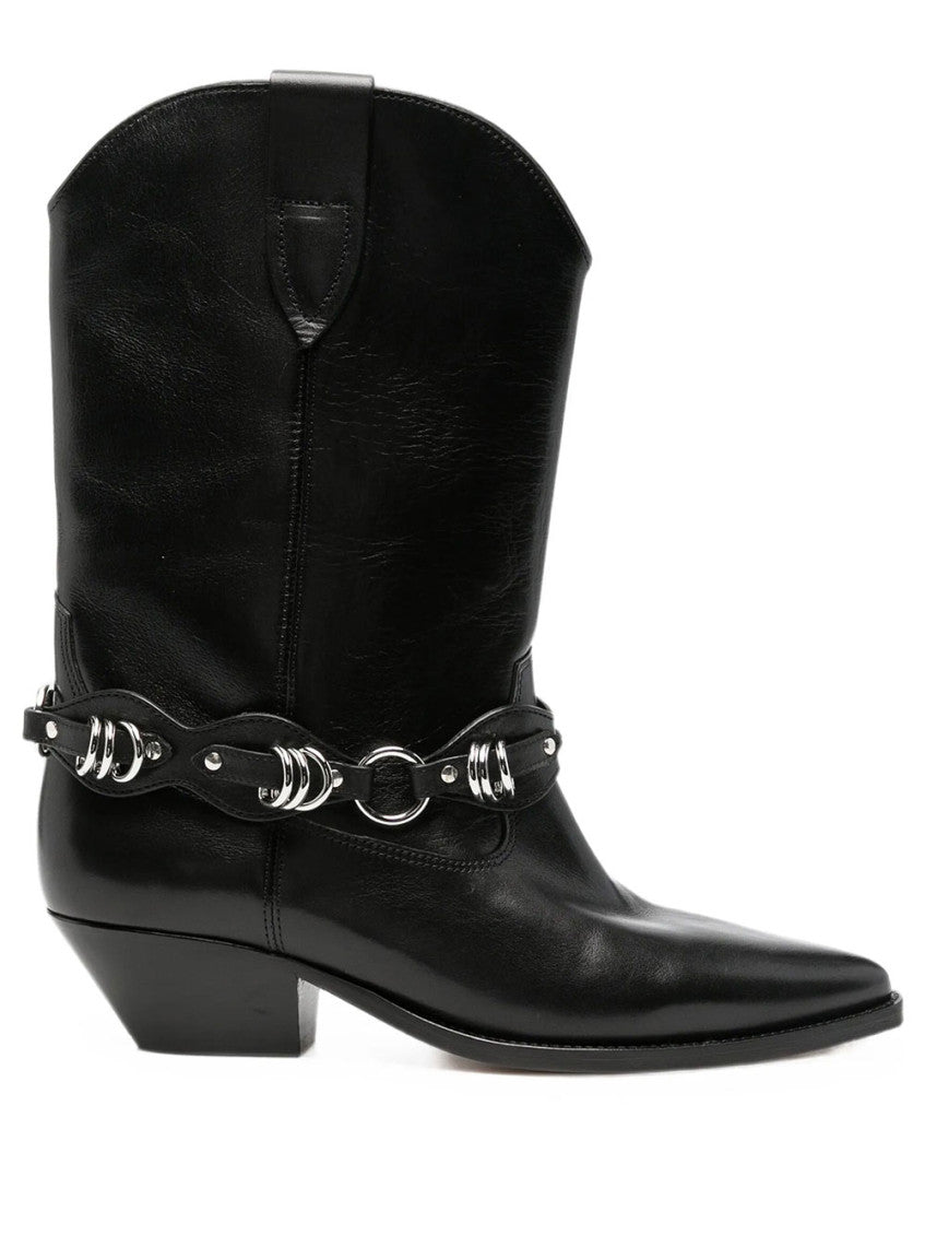 Black Leather Duerto Boots 1