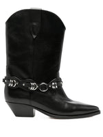 Black Leather Duerto Boots 1
