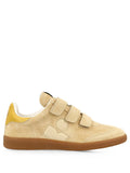 Beige Round Toe Sneakers 1