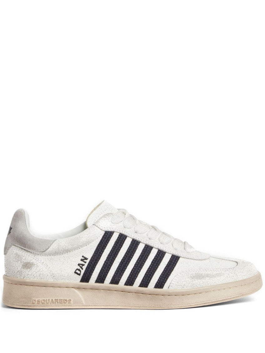 White Low Top Sneakers 1
