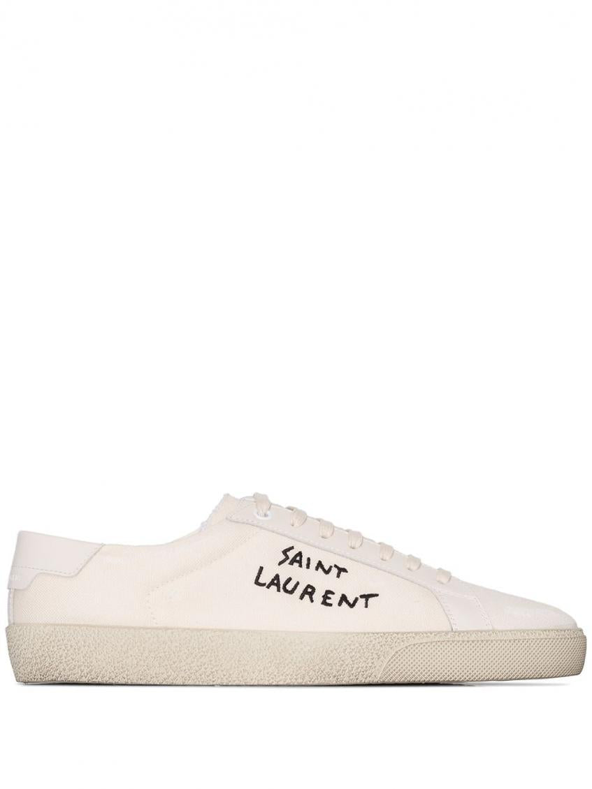 Cream Logo Sneakers 2