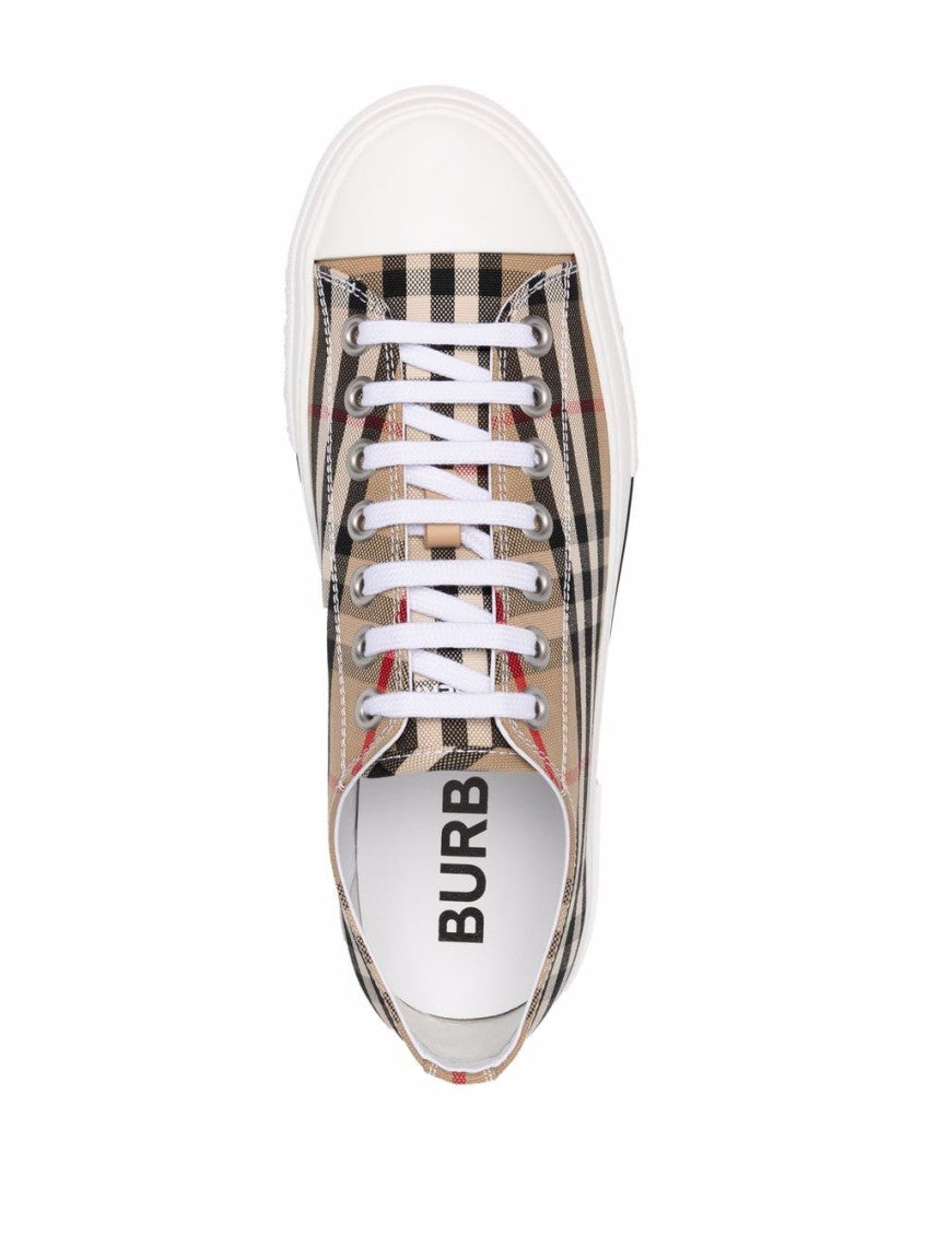 Brown Check Sneakers 3