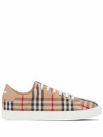 Beige Lace Up Sneakers 1