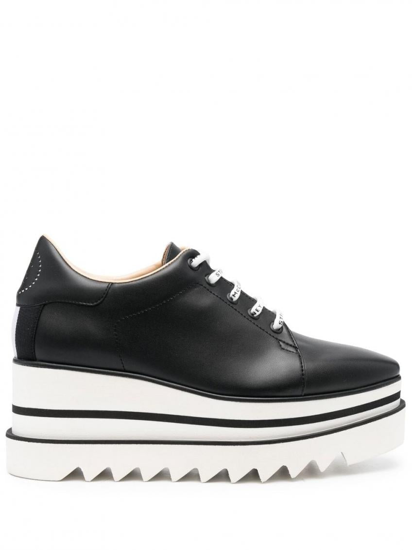 Black Sneak-Elyse Platform Sneakers 2