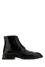 Black Leather Ankle Boots 1