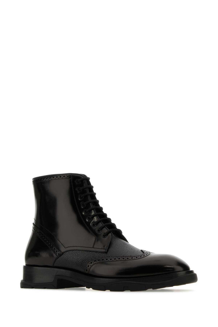 Black Leather Ankle Boots 2
