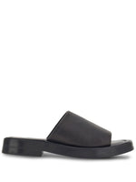 Black Leather Flats 1