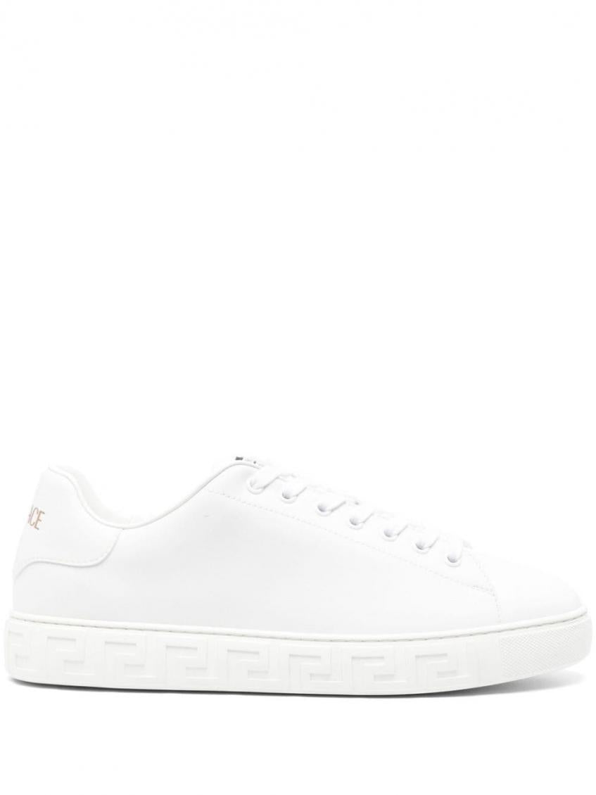 White Low Top Sneakers 1