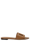 Brown Logo Sandals 1