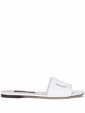 White Leather Flats 1