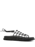 Black Web Sandals 1
