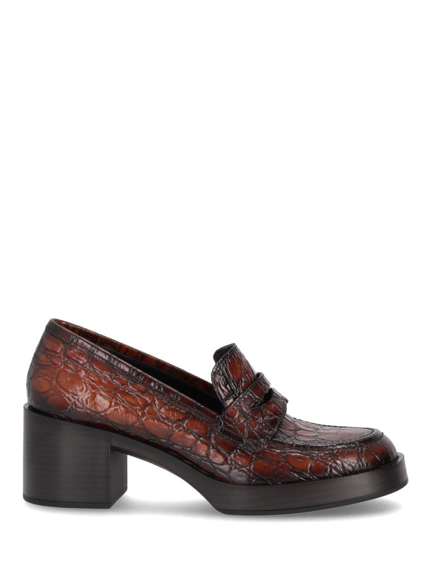 Dark Brown Leather Loafers 1