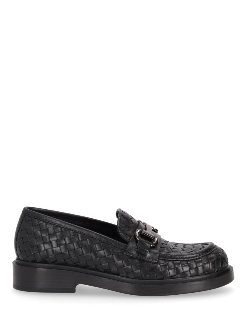 Black Slip On Loafers 1