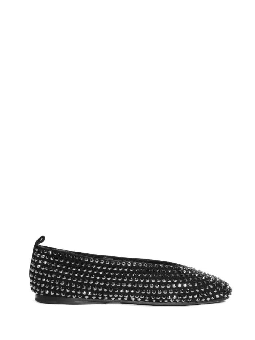 Black Slip On Ballet Flats 1