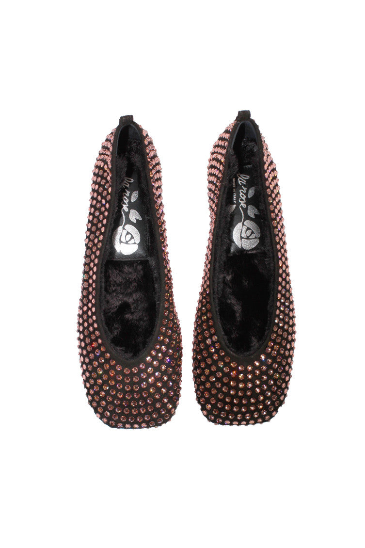 Pink Crystal Ballet Flats 5