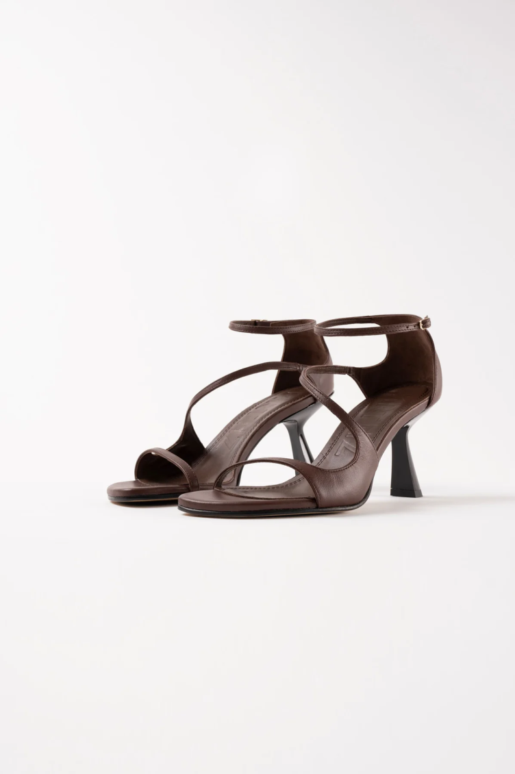 Dark Brown Leather Heels 3