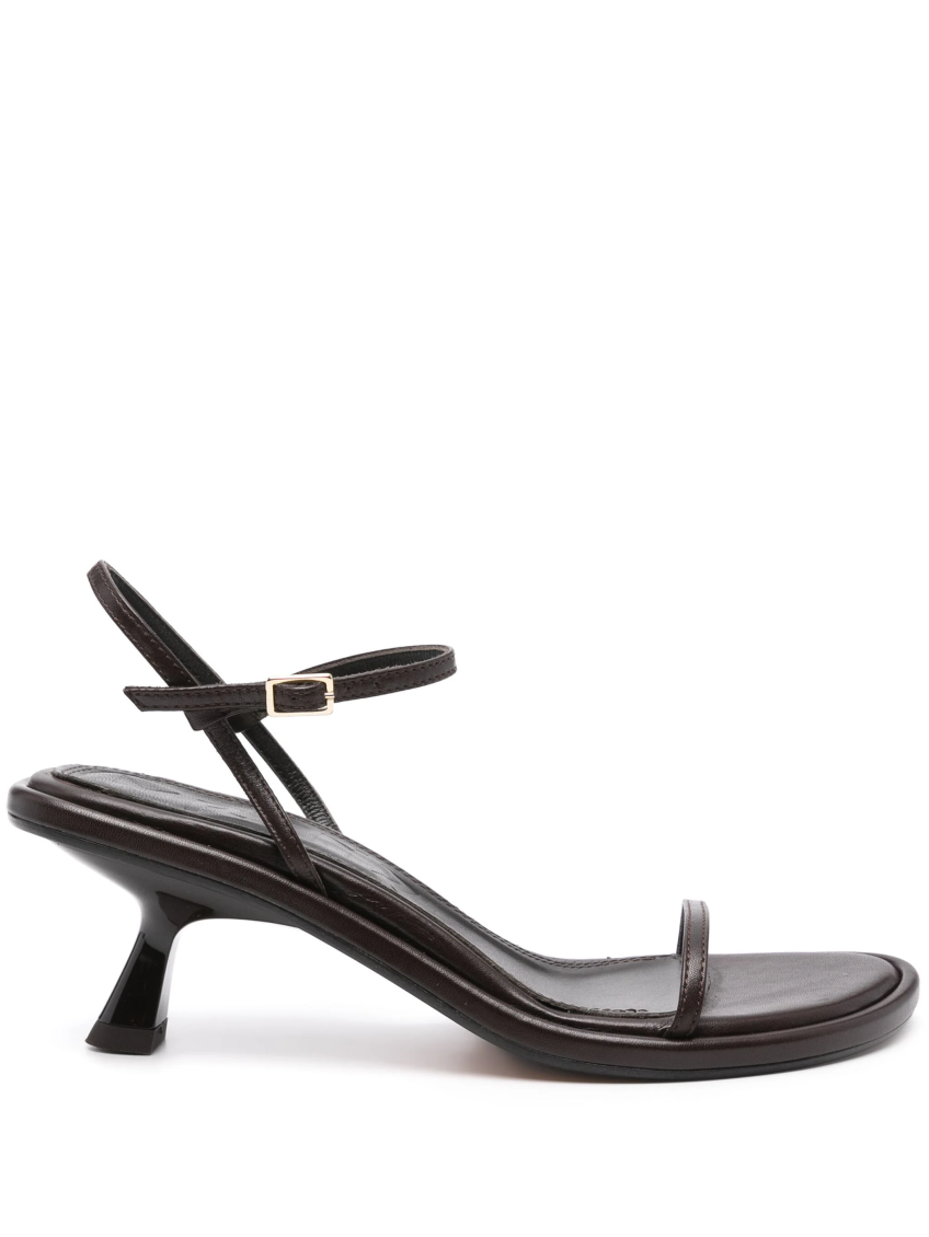 Dark Brown Leather Heels 1