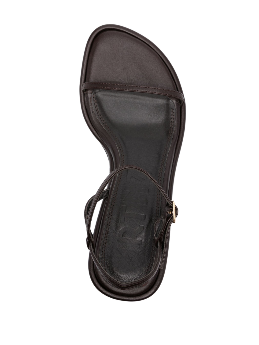 Dark Brown Leather Heels 4