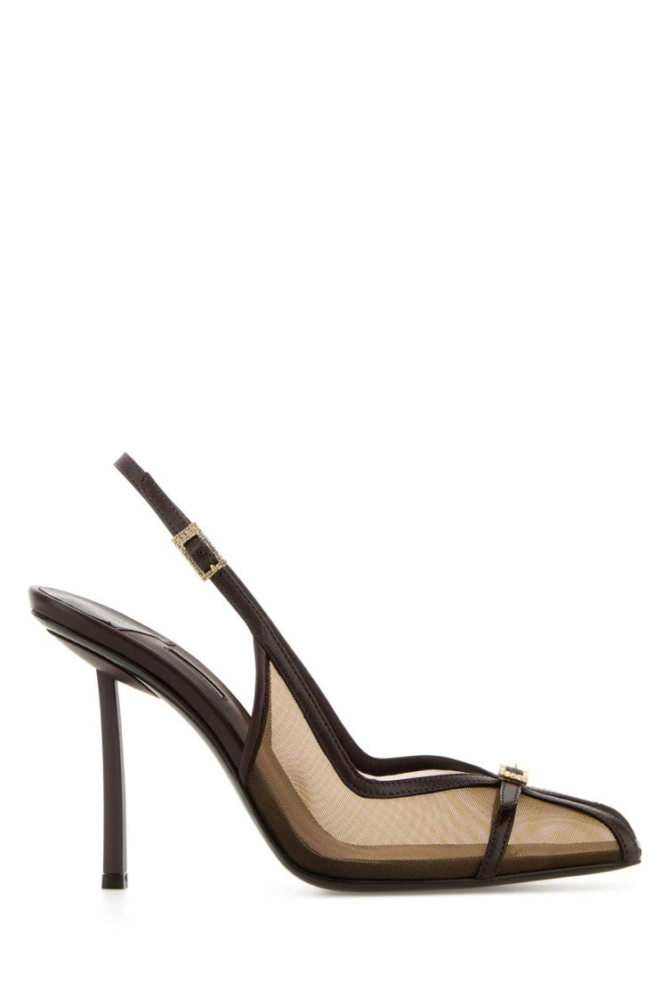 Brown Slingback Pumps 1