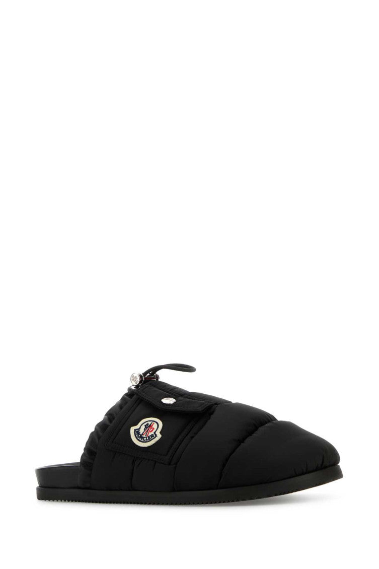 Black Slip On Slides 2