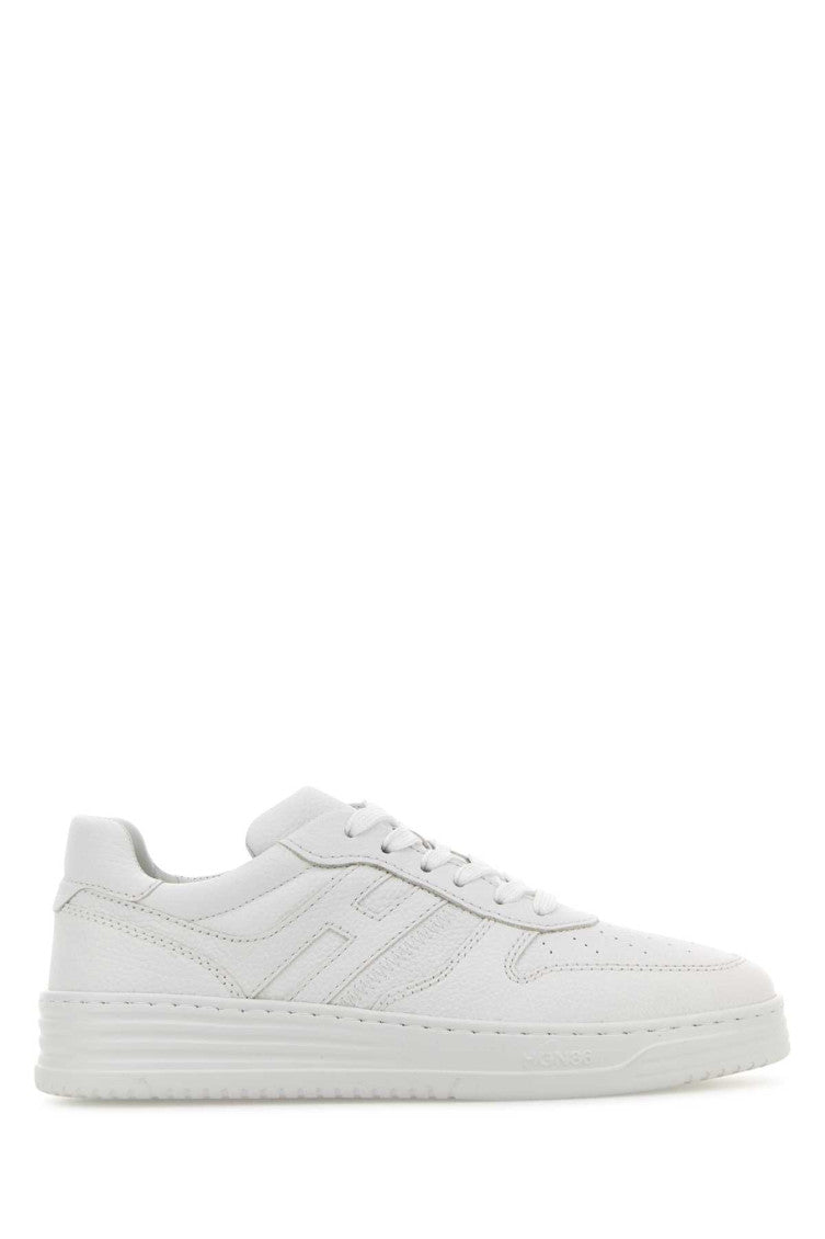 White Lace Up Sneakers 1