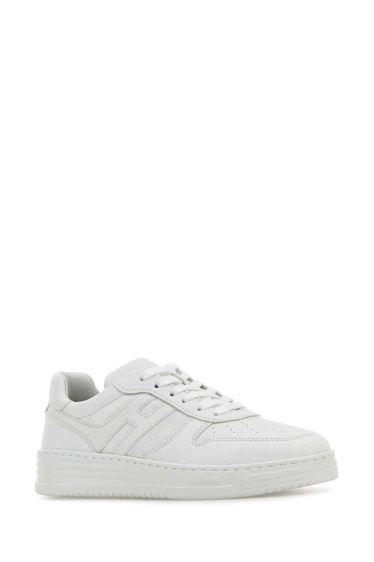 White Lace Up Sneakers 2