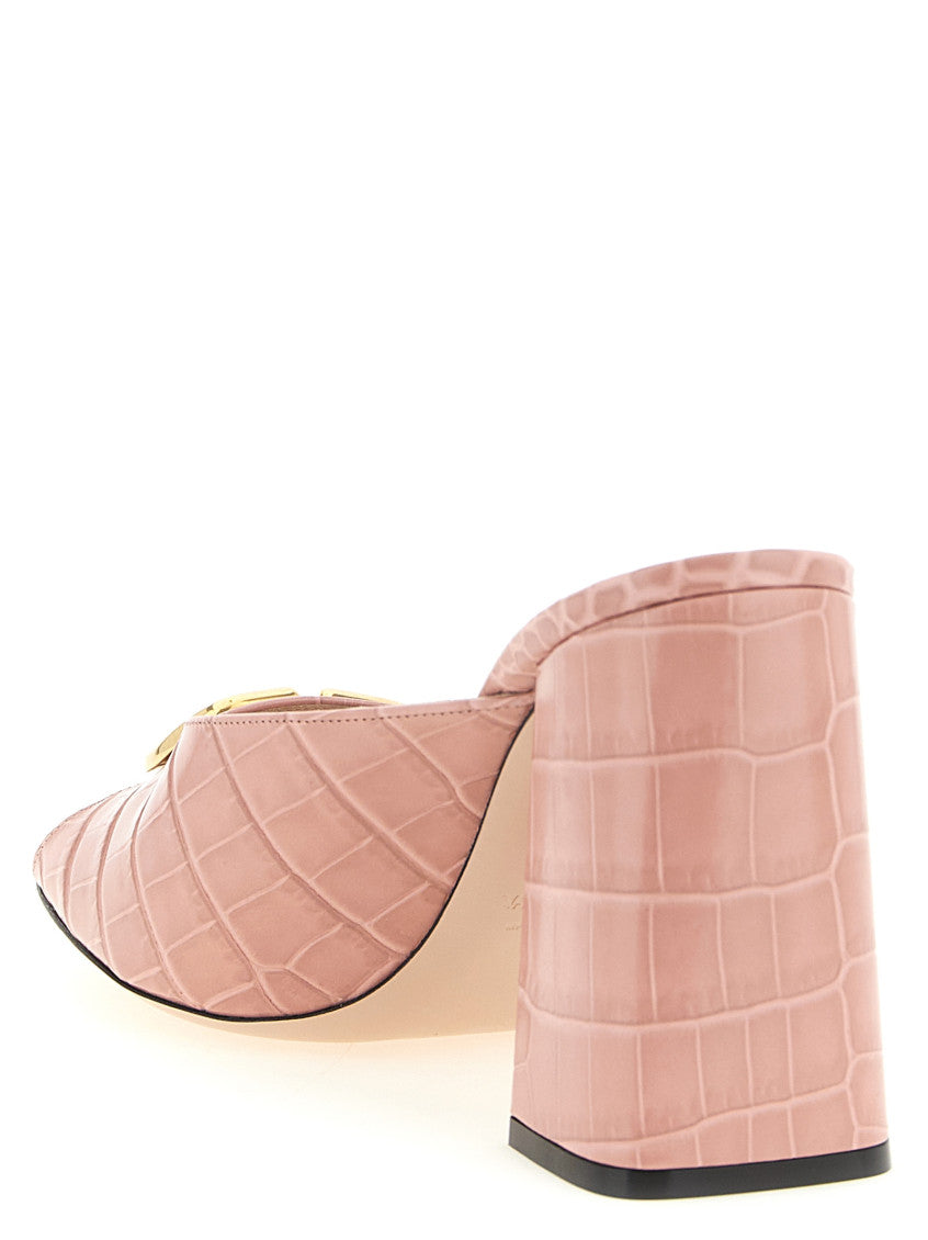 Pink Logo Heels 3