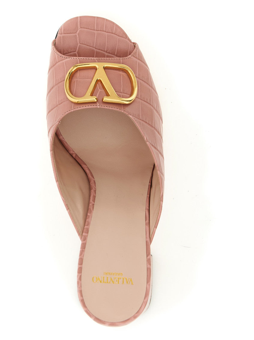 Pink Logo Heels 4
