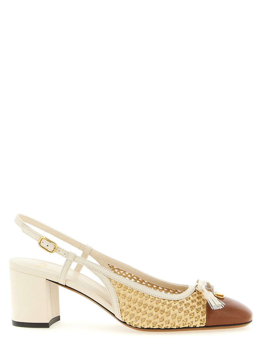 Beige Slingback Heels 1
