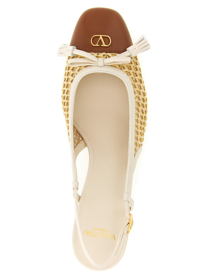 Beige Slingback Heels 4