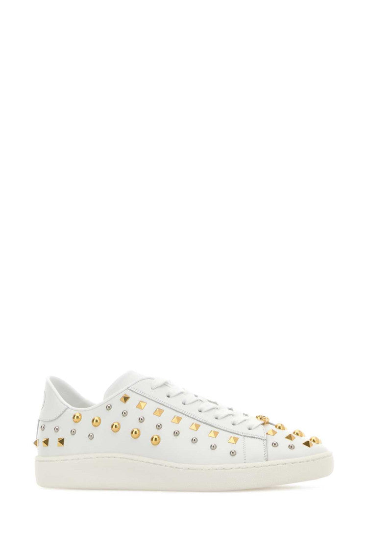 White Lace Up Sneakers 2