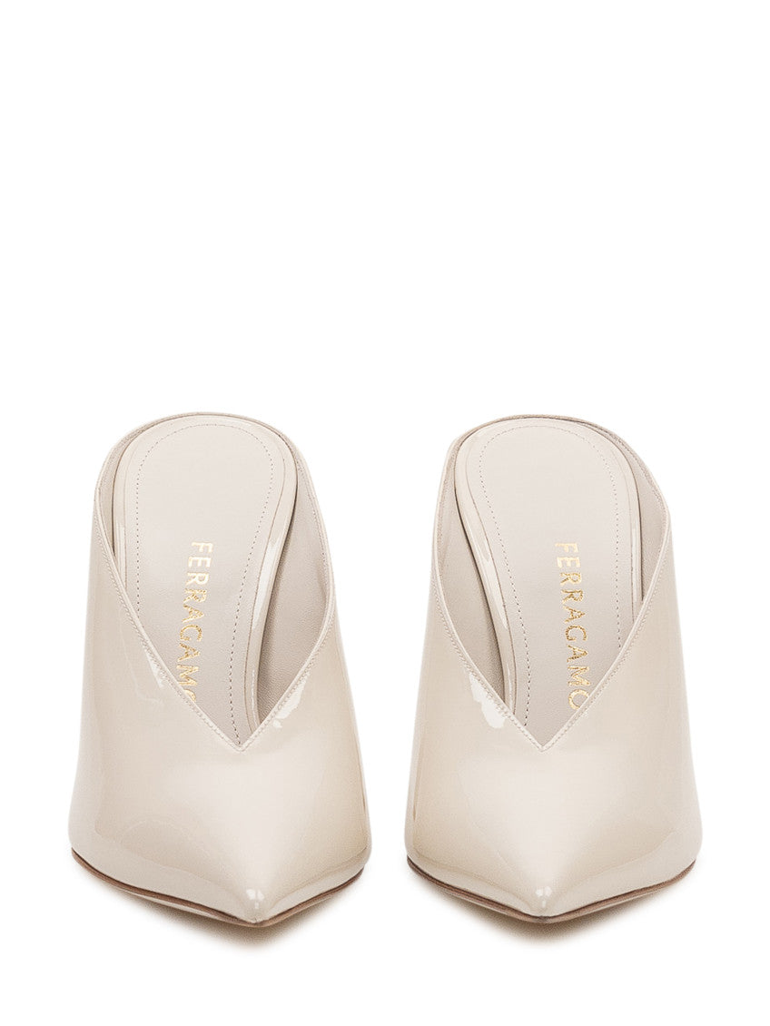 White Pointed-toe Pumps 2