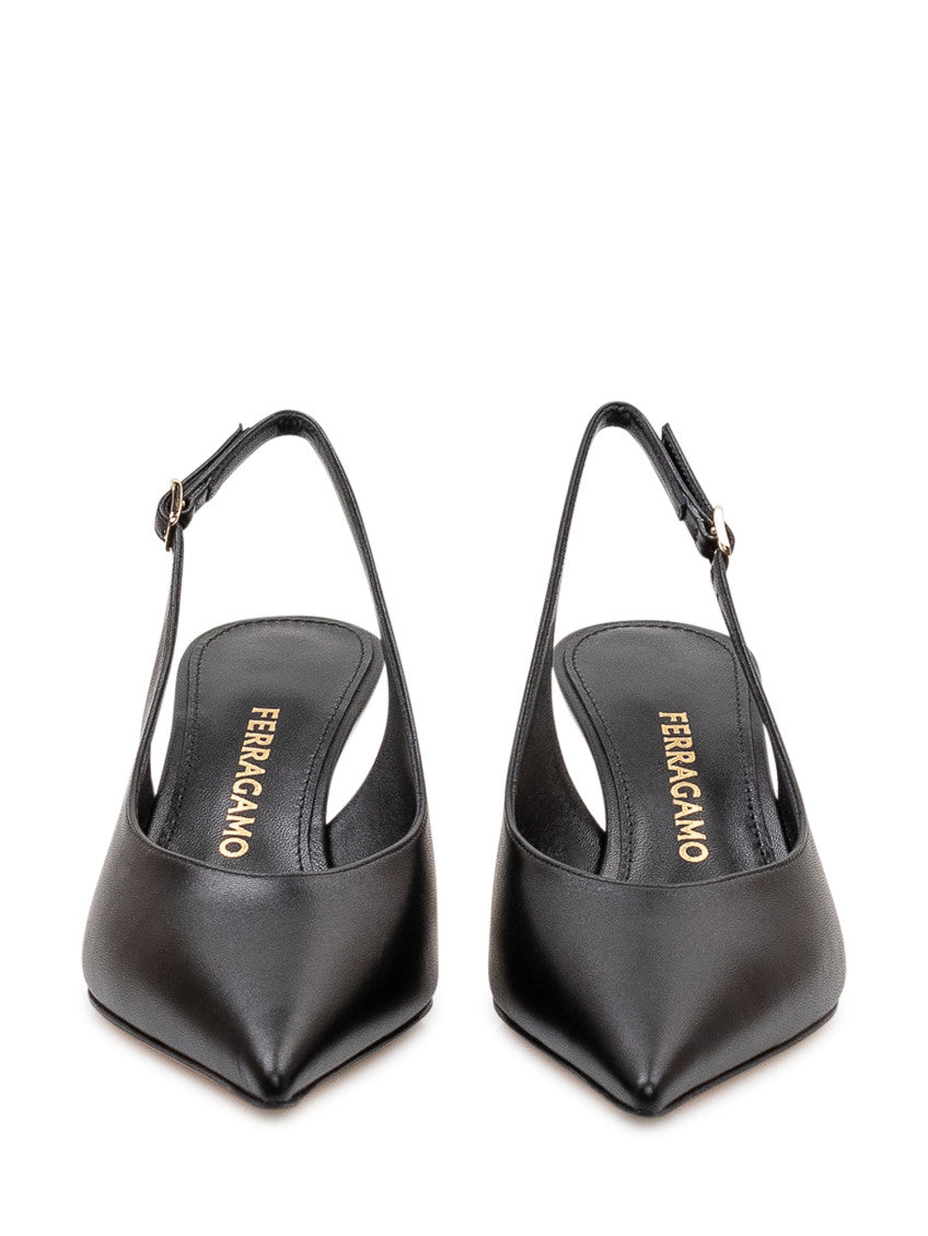 Black Slingback Pumps 2