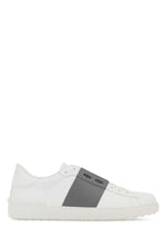 Grey Leather Sneakers 1