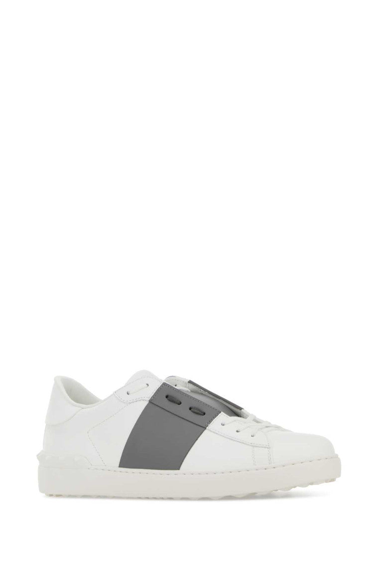 Grey Leather Sneakers 2