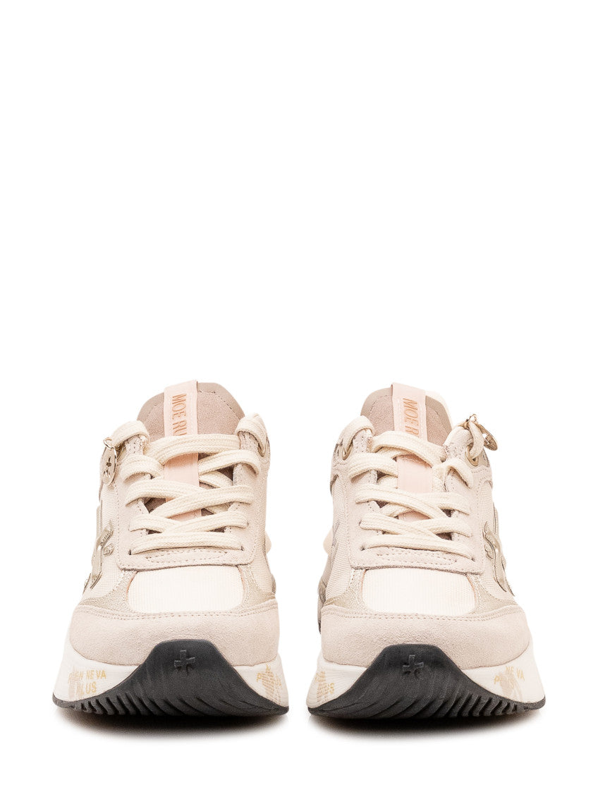 Beige Solid Moerund Sneakers 2