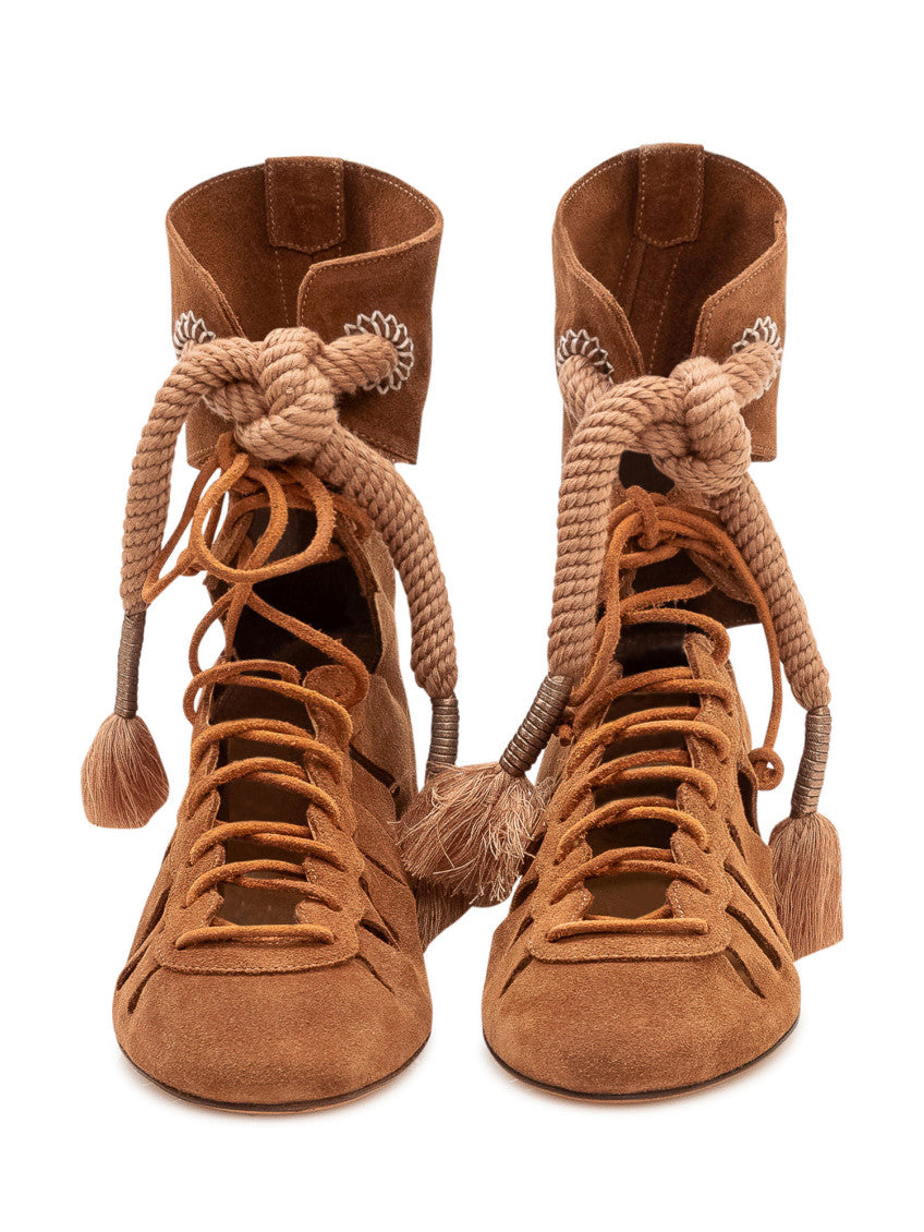 Brown Suede Ankle Boots 2