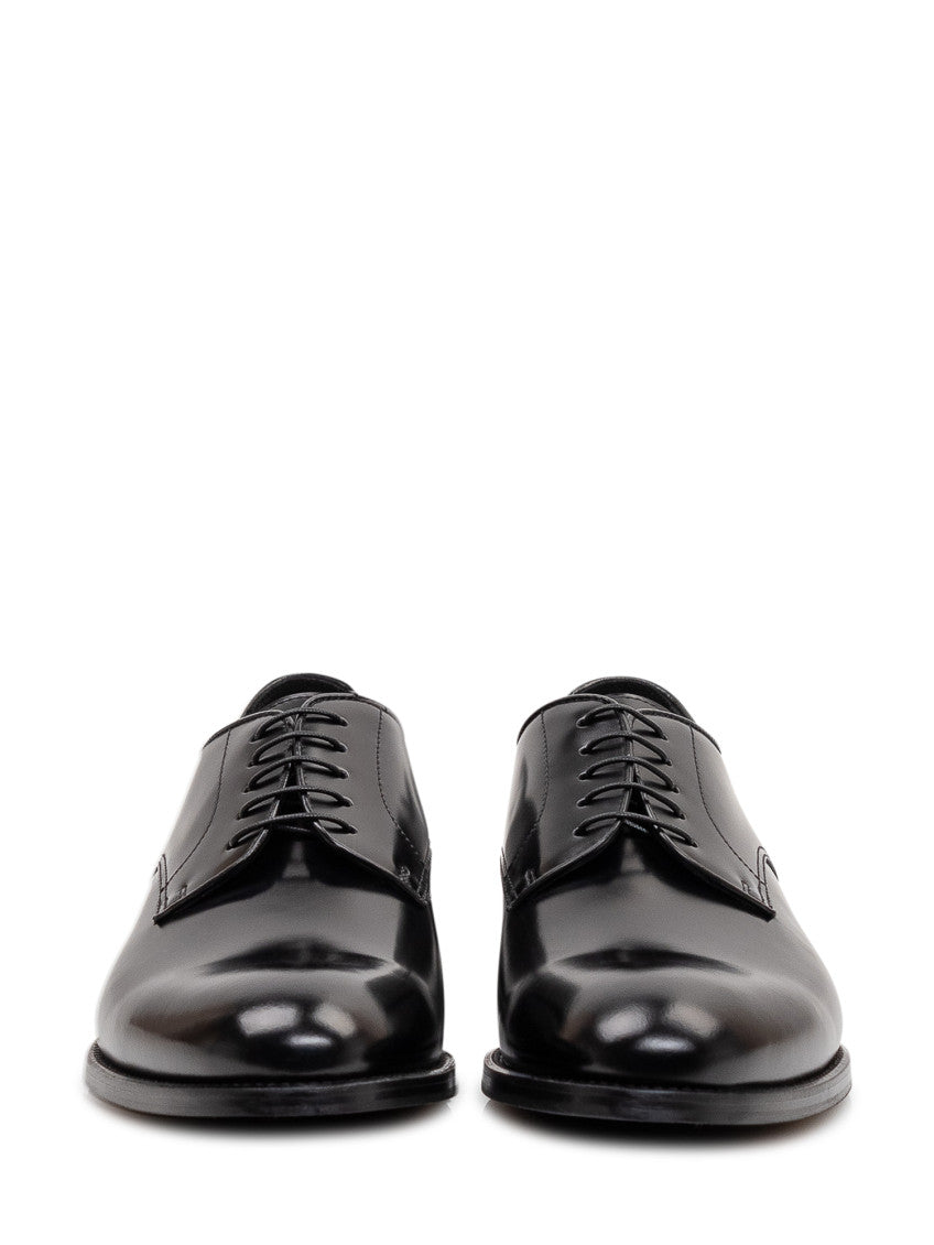 Black Leather Lace-up Shoes 2