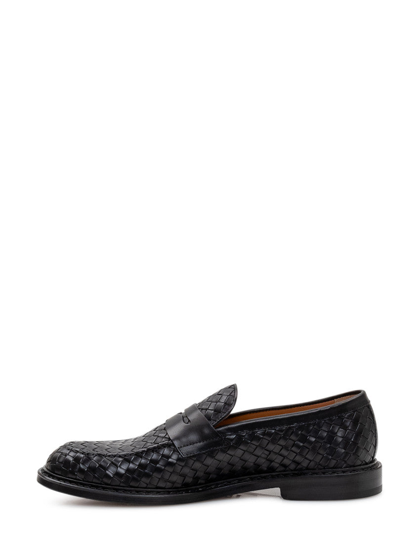 Black Adler Leather Loafers 4