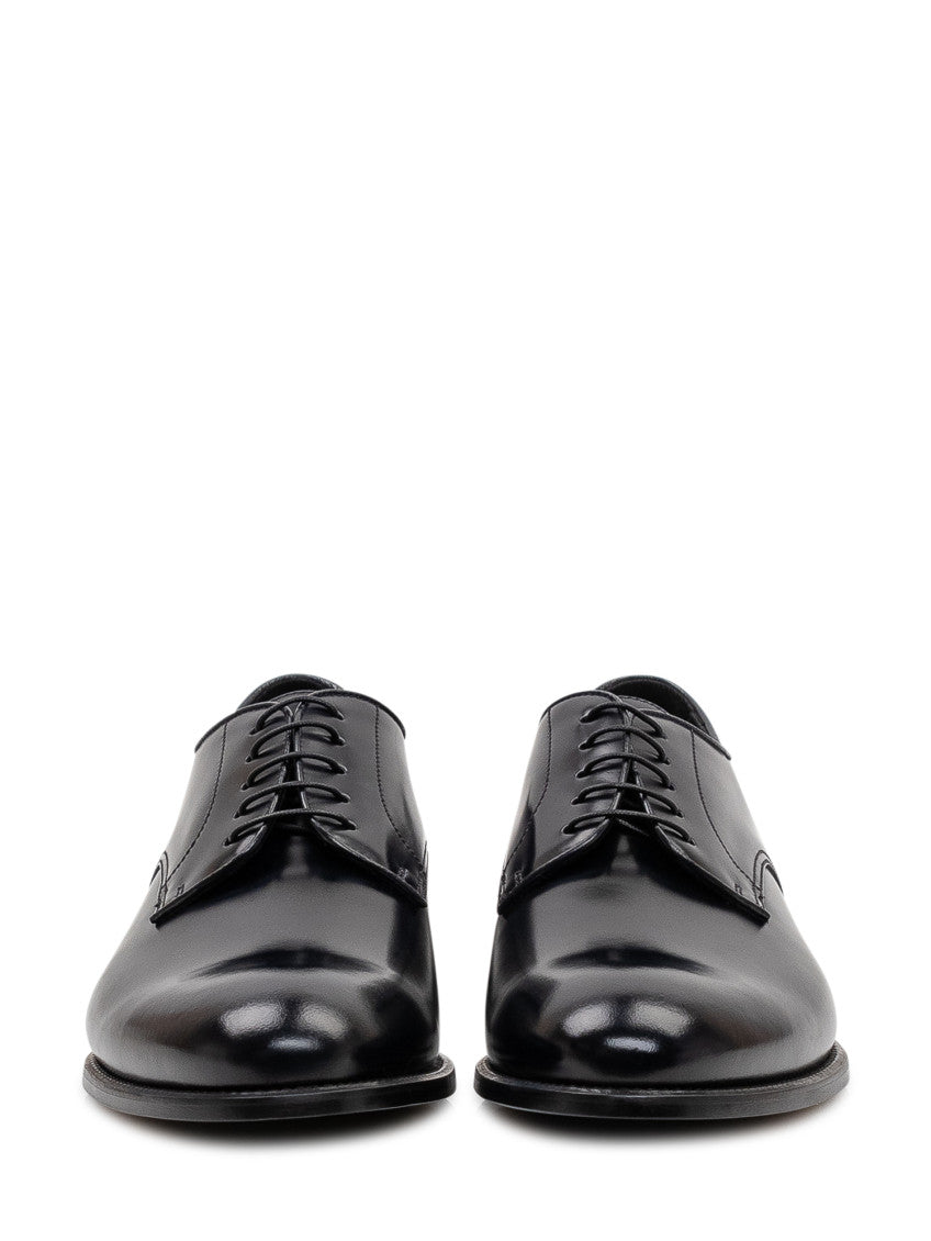 Black Leather Lace-up Shoes 2