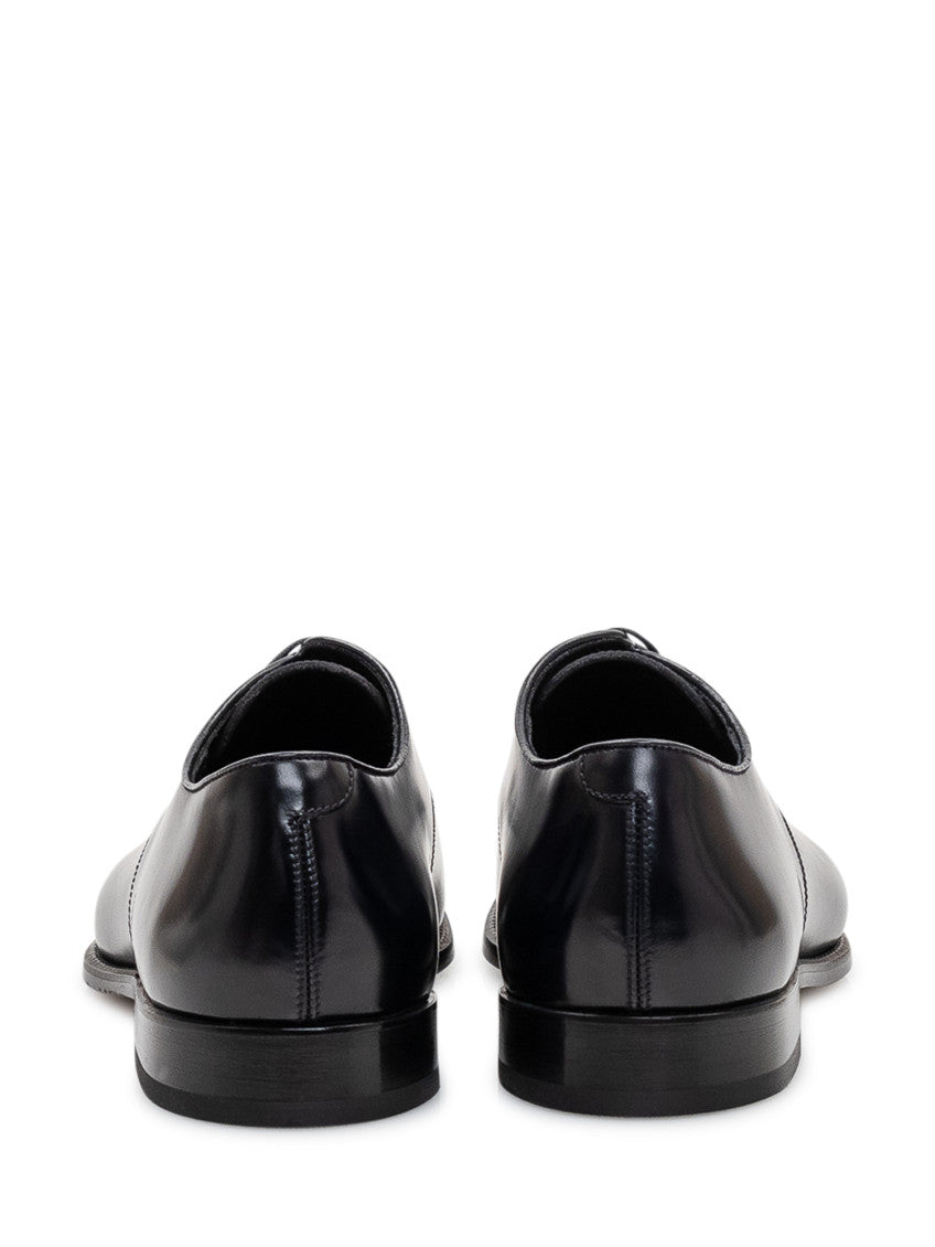 Black Leather Lace-up Shoes 3