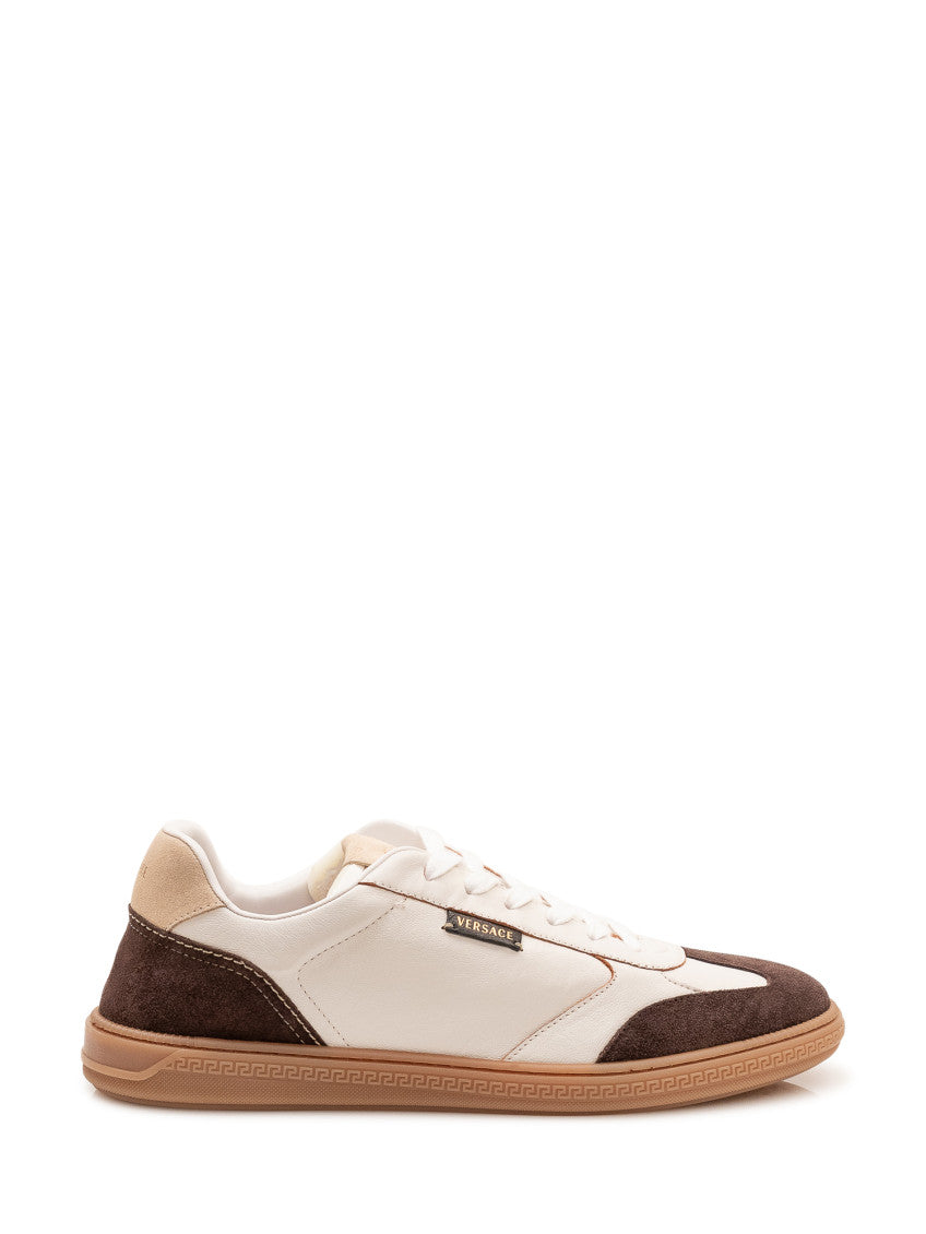 Beige Color-block Sneakers 1