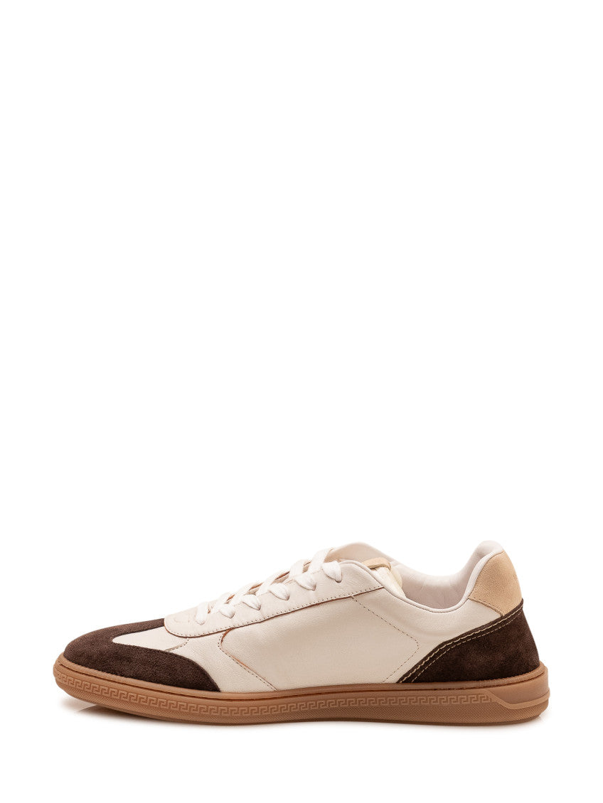 Beige Color-block Sneakers 4
