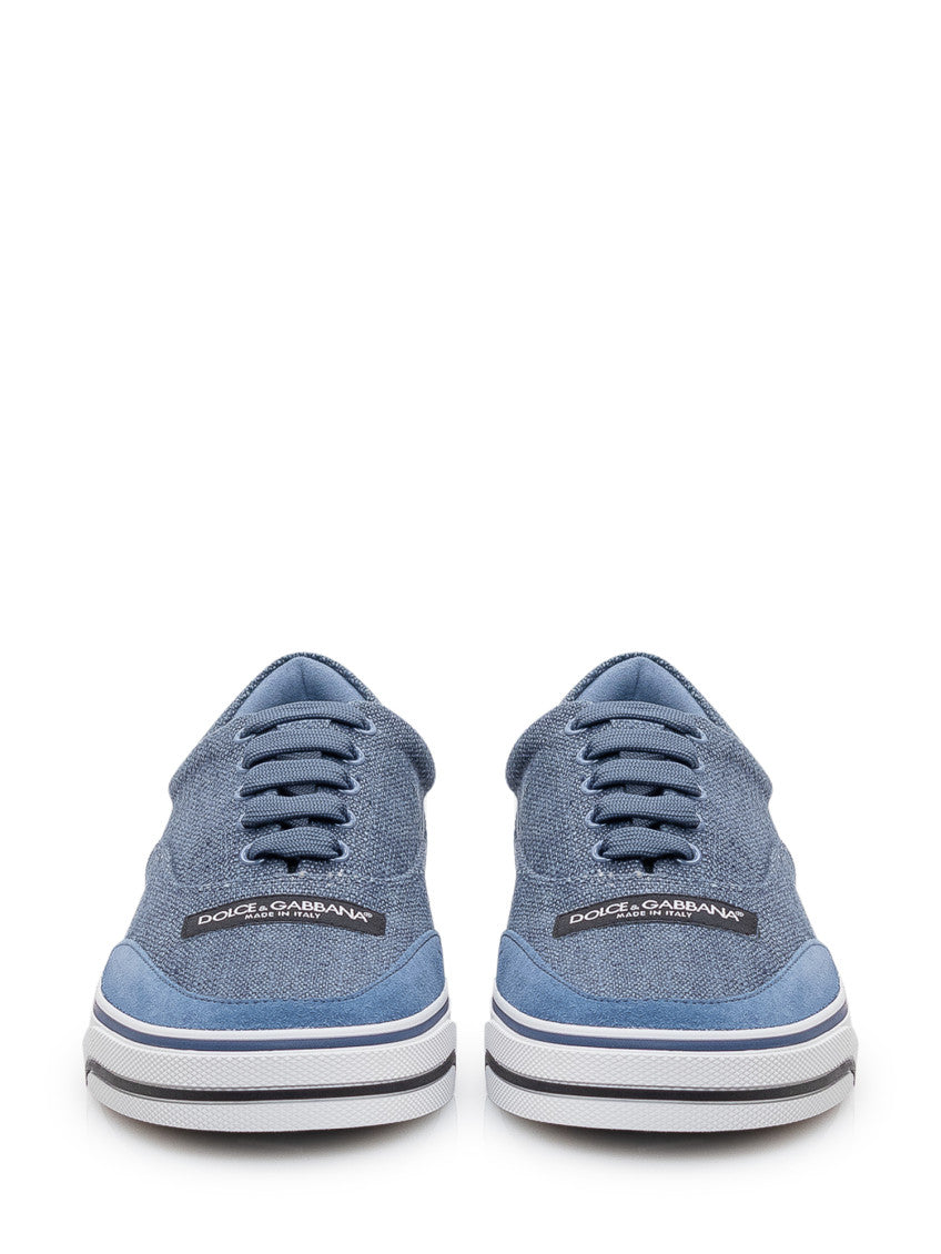 Blue Logo Bassa Sneakers 2