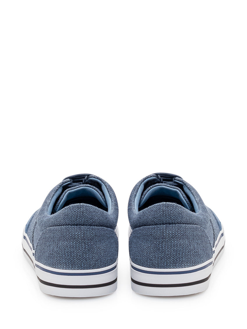 Blue Logo Bassa Sneakers 3