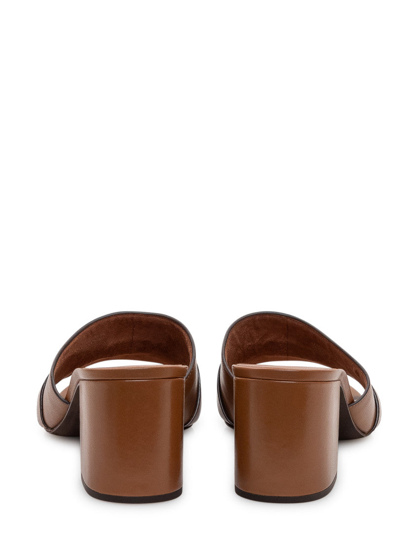 Brown Logo Heels 3