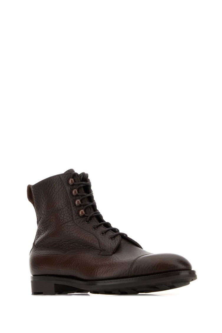 Brown Solid Galway Boots 2